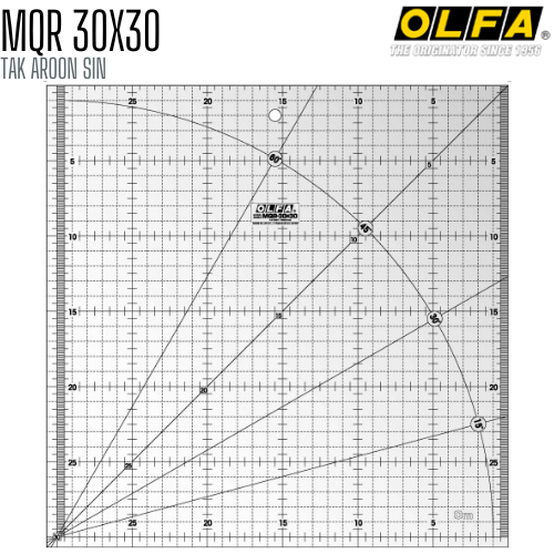 ไม้บรรทัดสเกล OLFA MQR-30X30