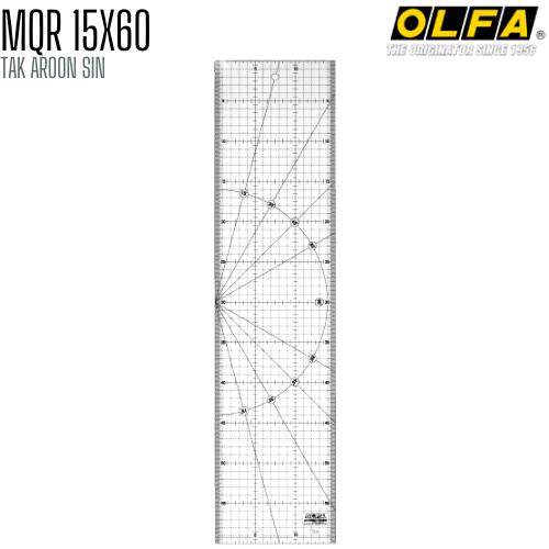 ไม้บรรทัดสเกล OLFA MQR-15X60