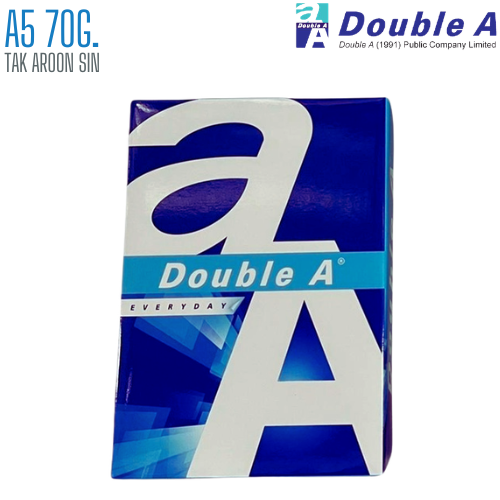 กระดาษถ่ายเอกสาร A5 70G DOUBLE A