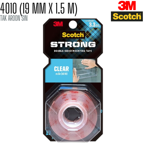 เทปโฟม ชนิดพิเศษ กาวสองหน้าใส 19 มม.x 1.5 เมตร SCOTCH 4010