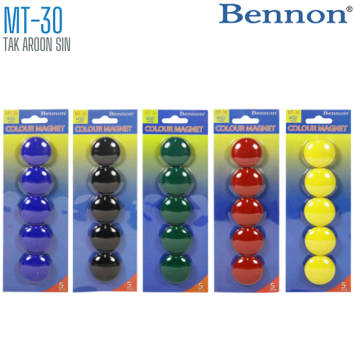 เม็ดแม่เหล็กติดบอร์ด BENNON 30 มม. MT-30 (1x5)