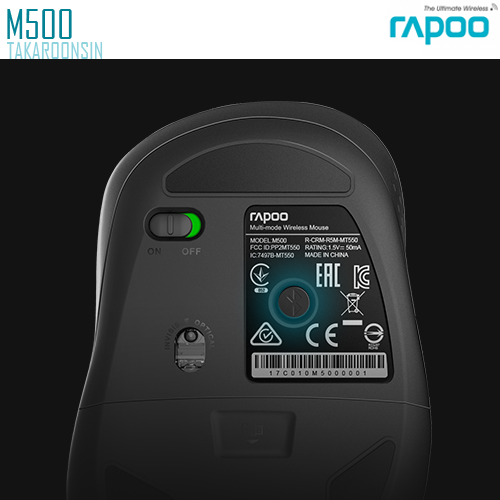 เมาส์ RAPOO M500 Multi-mode Wireless Mouse