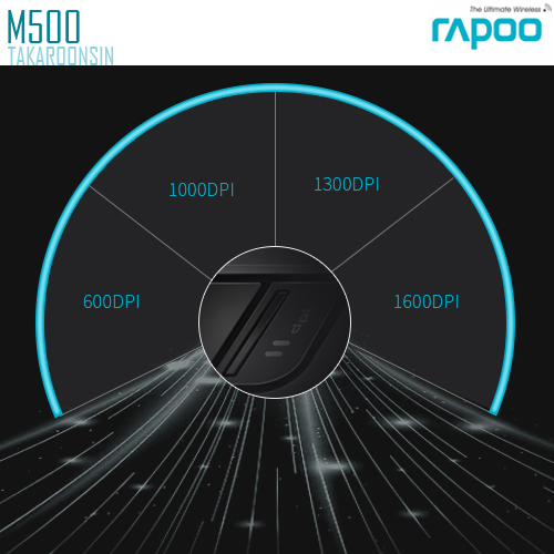 เมาส์ RAPOO M500 Multi-mode Wireless Mouse