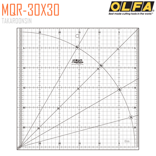 ไม้บรรทัดสเกล OLFA MQR-30X30