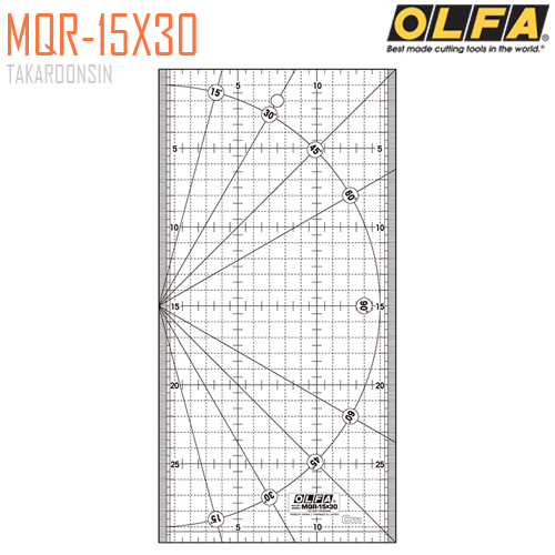 ไม้บรรทัดสเกล OLFA MQR-15X30