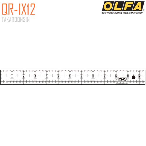 ไม้บรรทัดสเกล OLFA QR-1X12