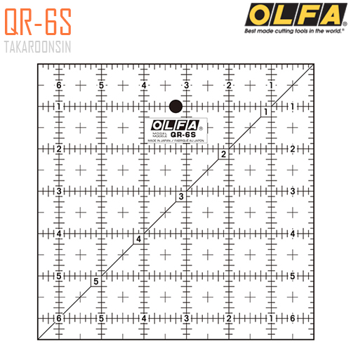 ไม้บรรทัดสเกล OLFA QR-6S