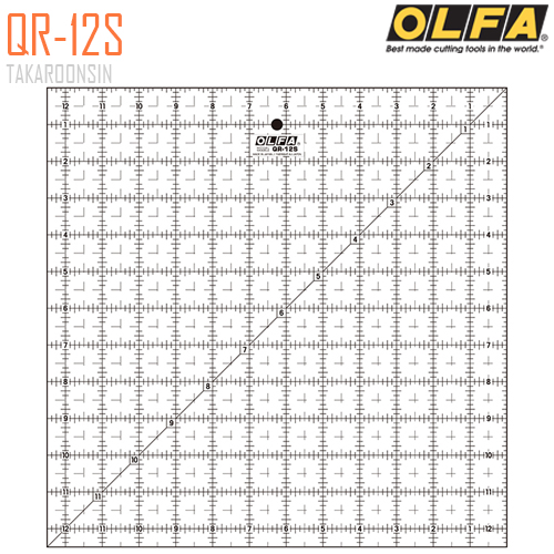 ไม้บรรทัดสเกล OLFA QR-12S