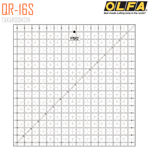 ไม้บรรทัดสเกล OLFA QR-16S