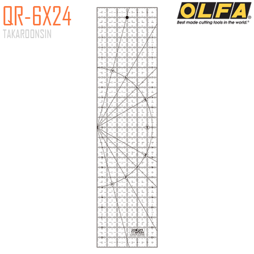 ไม้บรรทัดสเกล OLFA QR-6X24