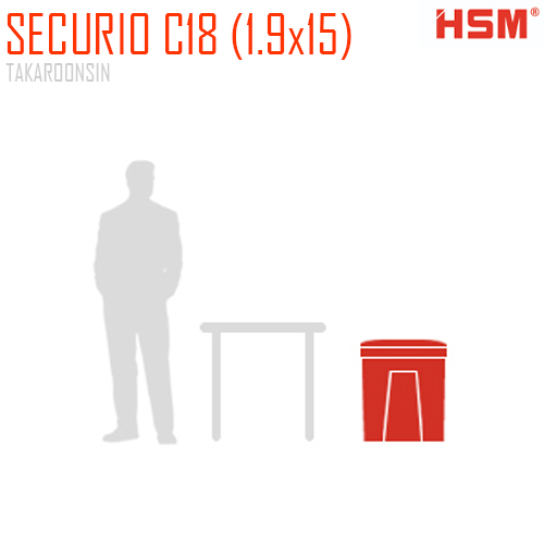 เครื่องทำลายเอกสาร HSM Securio C18 (1.9x15)