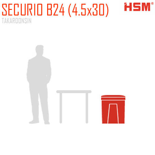 เครื่องทำลายเอกสาร HSM Securio B24 (4.5x30)