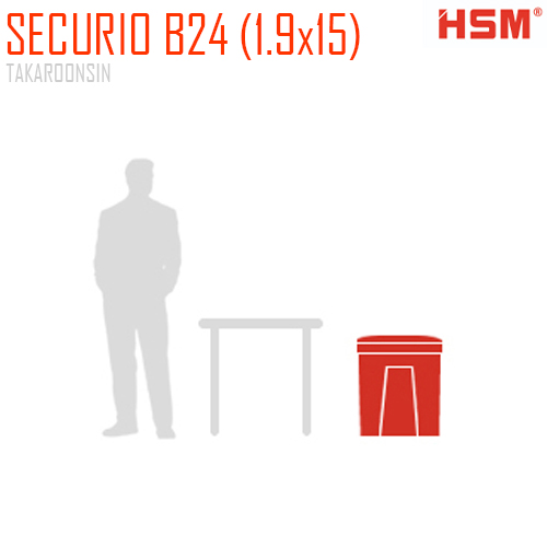 เครื่องทำลายเอกสาร HSM Securio B24 (1.9x15)