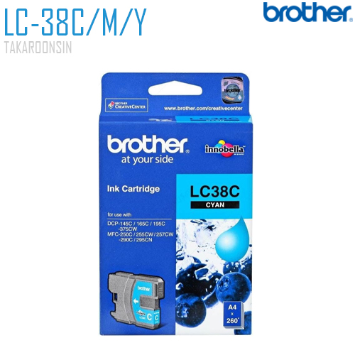 ตลับหมึกอิงค์เจ็ท BROTHER LC-38C/M/Y