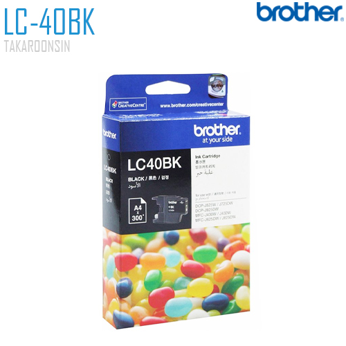 ตลับหมึกอิงค์เจ็ท BROTHER LC-40BK