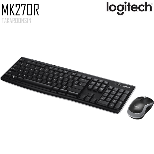 ชุดคีย์บอร์ดและเมาส์ Logitech MK270R WIRELESS COMBO 