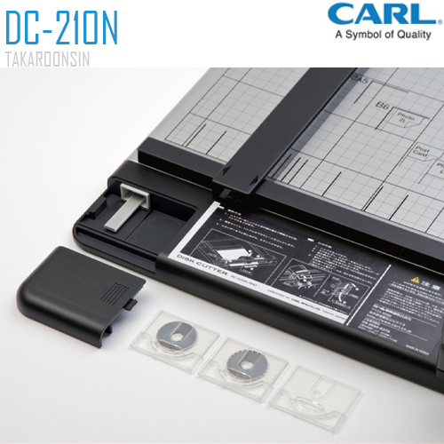 แท่นตัดกระดาษแบบลูกกลิ้ง CARL DC-210N(A4) Slide Cutter