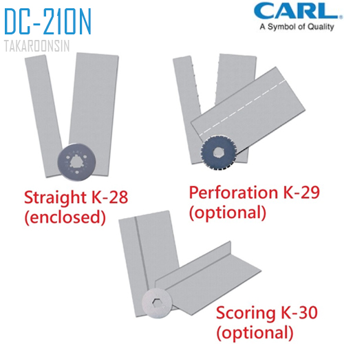 แท่นตัดกระดาษแบบลูกกลิ้ง CARL DC-210N(A4) Slide Cutter