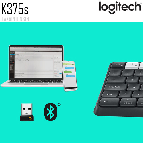 คีย์บอร์ด Logitech K375s Multi-Device