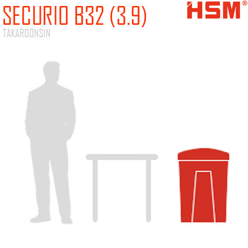 เครื่องทำลายเอกสาร HSM Securio B32 (3.9)