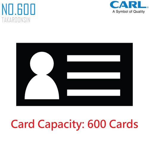 กล่องใส่นามบัตร แบบโลหะ CARL No.600 (600 ชื่อ)