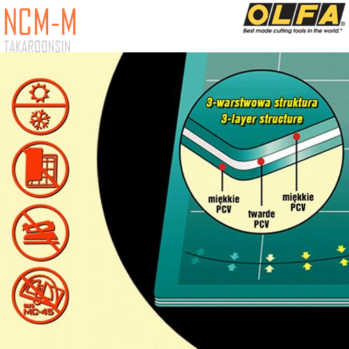 แผ่นยางรองตัด OLFA NCM-M (62x45 ซม.)