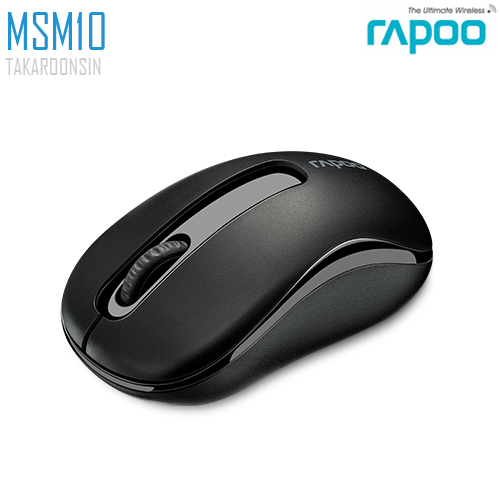 เมาส์ Rapoo MSM10PLUS  2.4G Wireless mouse BK