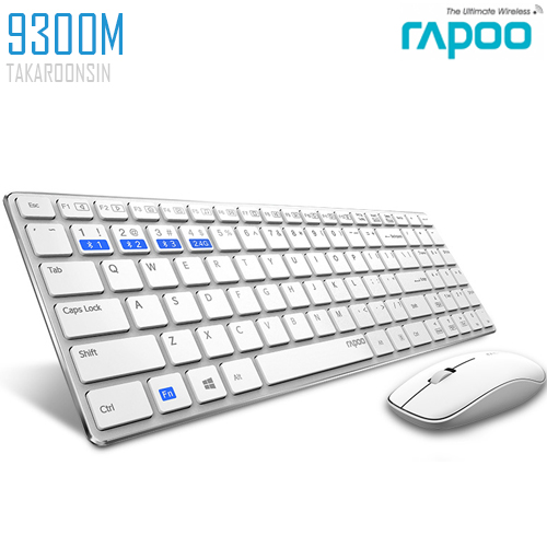 ชุดคีย์บอร์ดและเมาส์ RAPOO Wireless Desktop 9300M