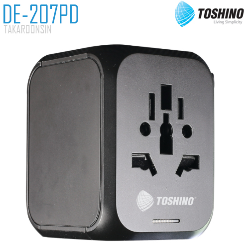 ปลั๊กแปลงขาชาร์จเร็ว TOSHINO DE-207PD 4 in 1