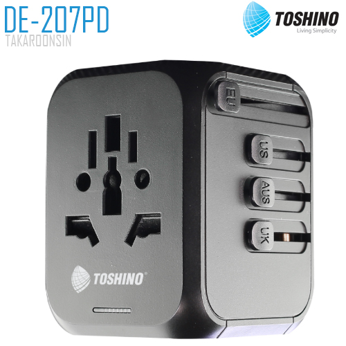 ปลั๊กแปลงขาชาร์จเร็ว TOSHINO DE-207PD 4 in 1