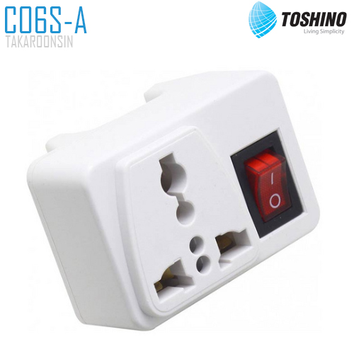 ปลั๊กแปลงขากลม TOSHINO CO6S-A