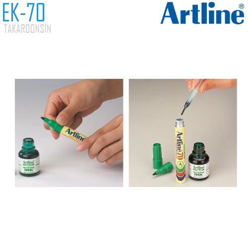 ปากกาเคมี หัวแหลม ARTLINE EK-70