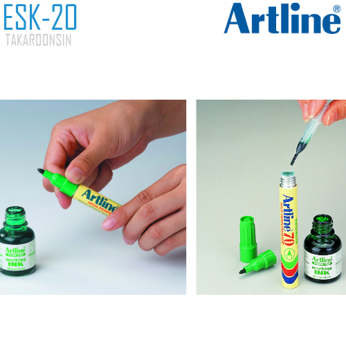หมึกเติมปากกาเคมี ขนาด 20 ml. ARTLINE ESK-20