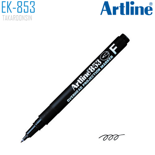 ปากกาเขียนแผ่นใส ลบไม่ได้ 0.5 มม. ARTLINE EK-853/4W