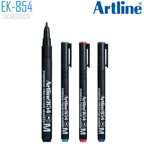 ปากกาเขียนแผ่นใส ลบไม่ได้ 1.0 มม. ARTLINE EK-854/4W