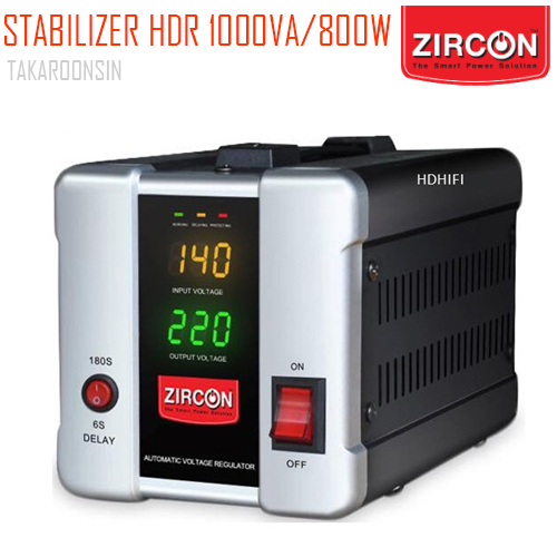 เครื่องสำรองไฟ 1000VA/800W ZIRCON รุ่น HDR