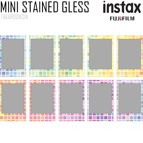 INSTAX MINI FILM STAINED GLASS