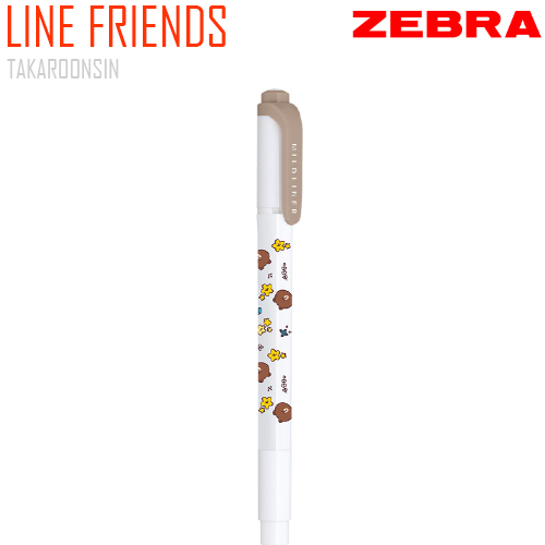 ปากกาเน้นข้อความ ZEBRA MILDLINER LINE FRIENDS (ชุด 10 ด้าม)