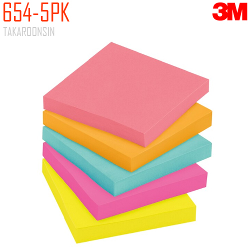 กระดาษโน๊ตกาวในตัว 654-5PK 3x3