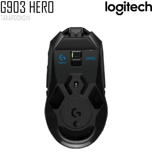 เมาส์เล่นเกมแบบไร้สาย Logitech G903 HERO