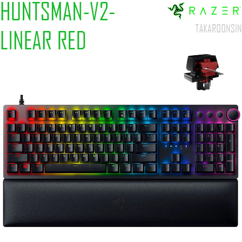 คีย์บอร์ดเกมมิ่ง RAZER HUNTSMAN V2 LINEAR RED