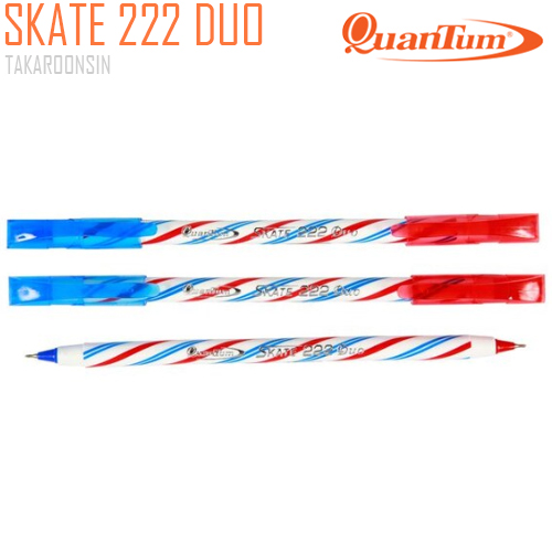  ปากกาลูกลื่น 0.5มม. QUANTUM SKATE 222 DUO