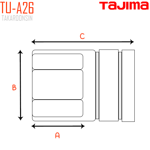 ลูกบ็อกซ์หัว 12 เหลี่ยม TAJIMA TU-A26