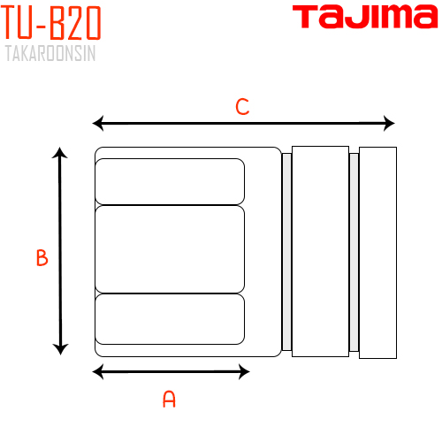 ลูกบ็อกซ์หัว 6 เหลี่ยม TAJIMA TU-B20
