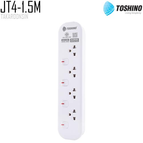 รางปลั๊กไฟ Toshino JT4 ความยาว 1.5 เมตร