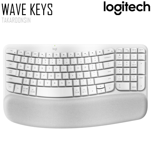 คีย์บอร์ดไร้สาย LOGITECH WAVE KEYS WIRELESS ERGONOMIC KEYBOARD