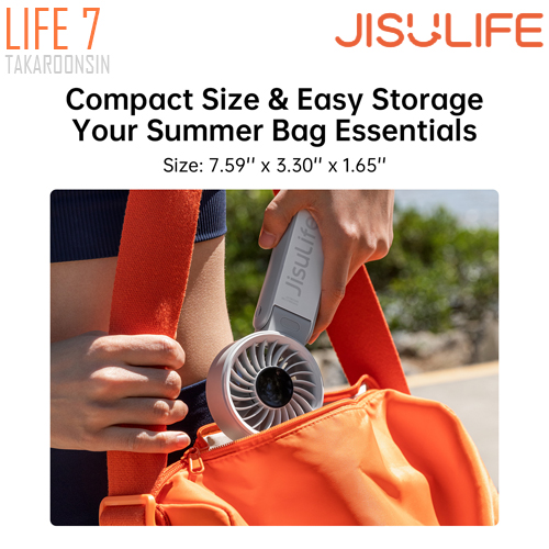 พัดลมขนาดพกพา JISULIFE Life 7 Handheld Fan (3600 mAH)