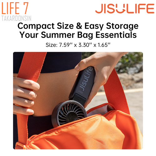 พัดลมขนาดพกพา JISULIFE Life 7 Handheld Fan (3600 mAH)