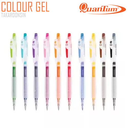 ปากกาหมึกเจล Quantum DOLLY DAIICHI ขนาด 0.5 COLOUR GEL PEN (สีแดง)