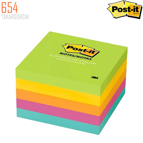 กระดาษโน๊ตกาวในตัว โพสต์-อิท โน้ต POST-IT 654 (3x3 นิ้ว คละสี)